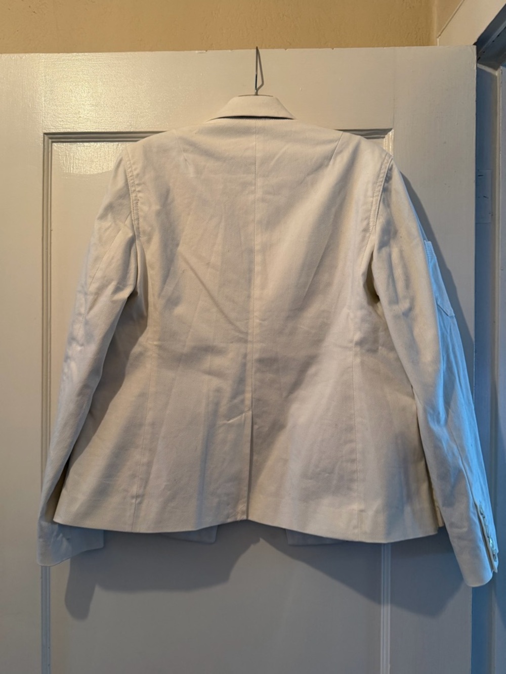 Anthropologie White Utility Blazer with Flap Pockets - Picture 2 of 6